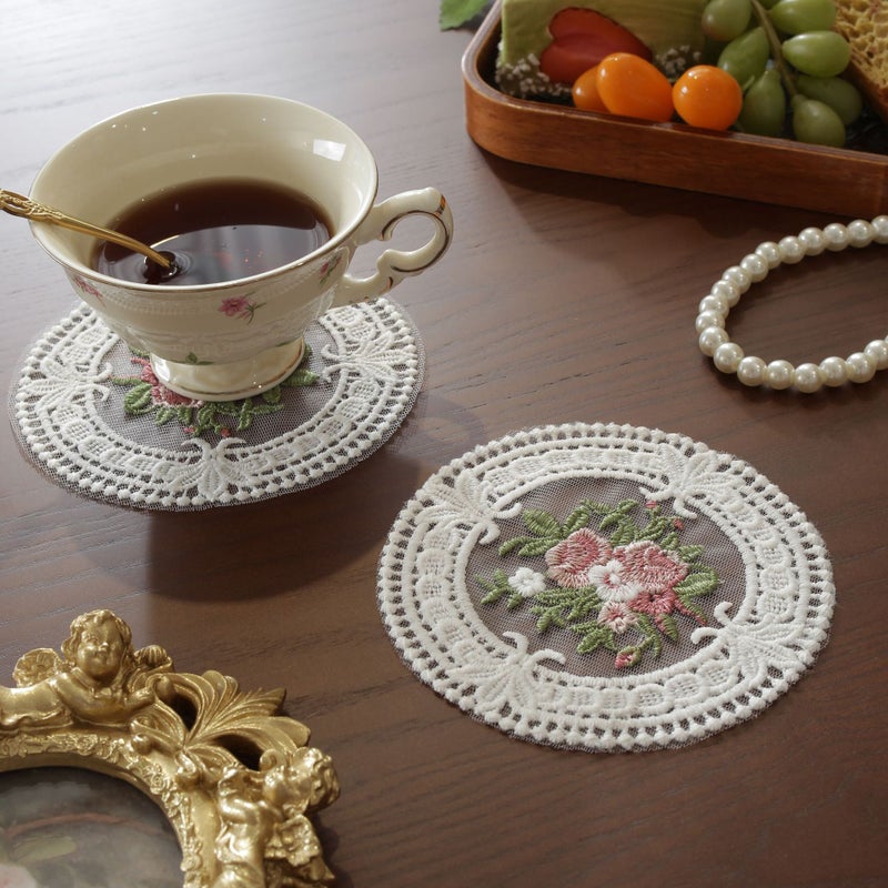 French Embroidery Lace Coaster - Image 4