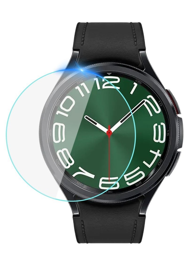 HEXABEX AntiScratch Tempered Glass For Samsung Galaxy Watch 6 Classic  43Mm Screen Protector Protective Glass Films  - Image 1