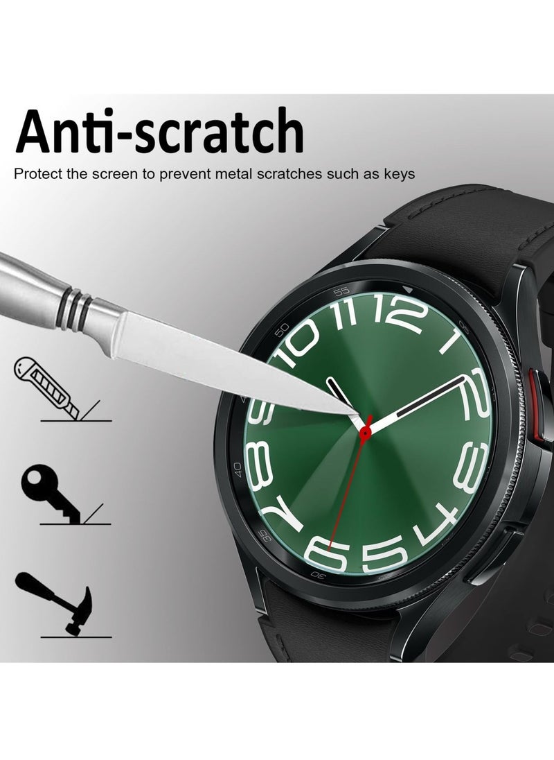 HEXABEX AntiScratch Tempered Glass For Samsung Galaxy Watch 6 Classic  43Mm Screen Protector Protective Glass Films  - Image 3