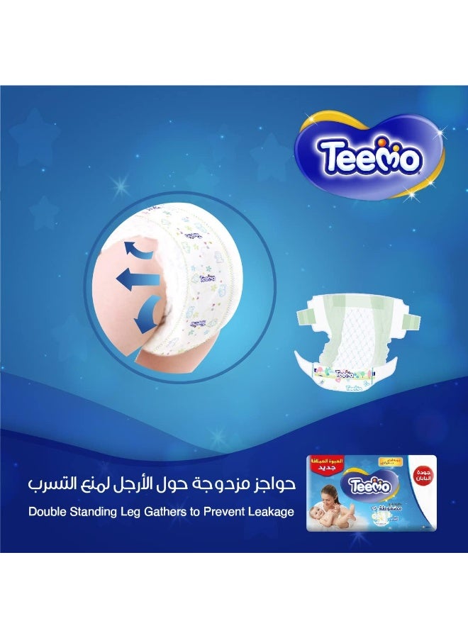 Teemo Baby Diapers Size 3 Medium 6 to 12 kg 34 Pieces Japan Quality Diaper with Compressed Diamond Pad and Cotton Touch - Image 5