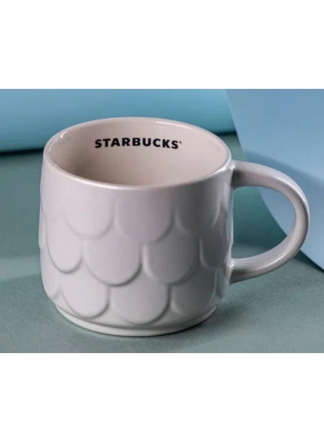 ستاربكس كوب قهوة ستاربكس ميرميد أنفيرسيري 2023 من السيراميك الأبيض - 414 مل - Image 1