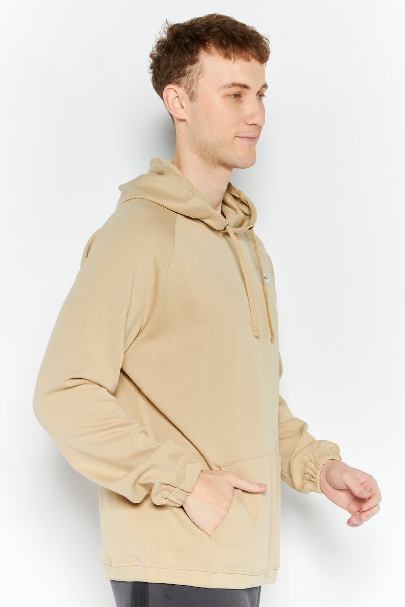 FILA Men Sportswear Fit Long Sleeve Training Hoodies, Beige - Image 3