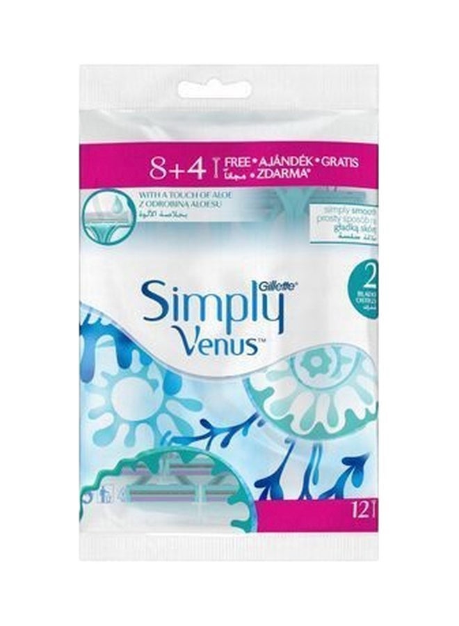 Gillette Simply Venus Blade Razors, 8'S+4'S 29907