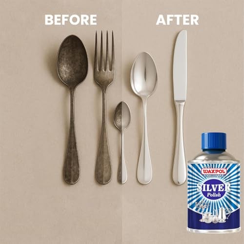 Waxpol Silver Polish 100 ml – Powerful Silver Cleaner for Jewellery, Coins, Utensils & Pooja Items | Removes Tarnish & Restores Shine - Image 3