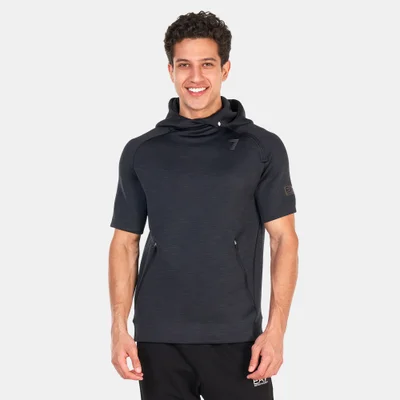 EA7 Emporio Armani Men's Vigor 7 Half Sleeve Hooded Sweatshirt