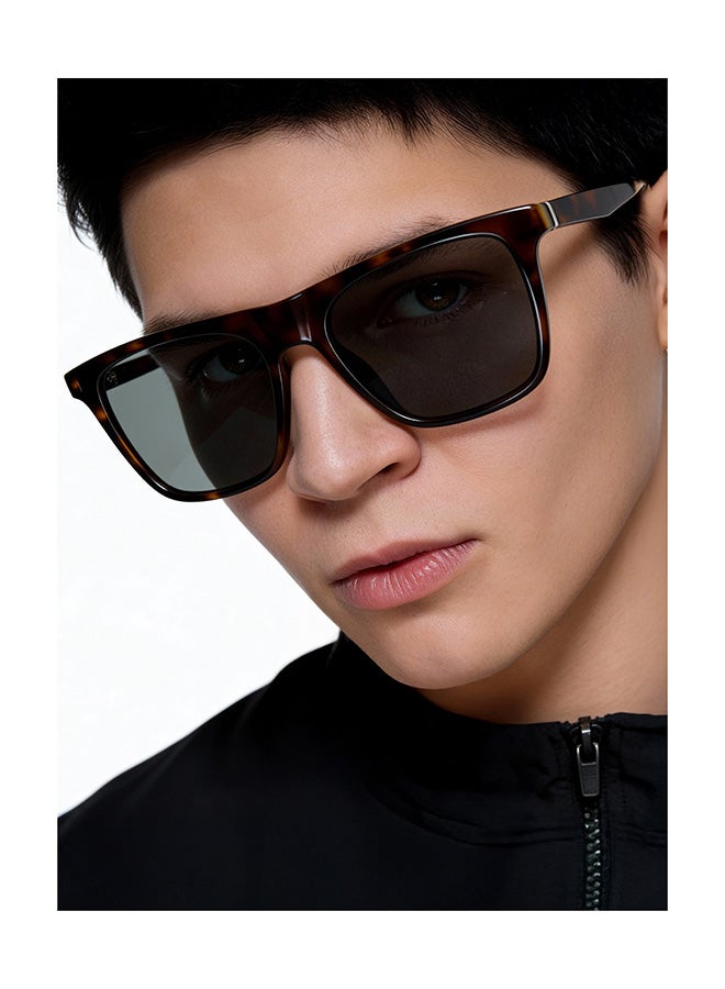 VINCENT CHASE Unisex VINCENT CHASE By Lenskart | Mirage Full Rim Wayfarer Polarized & UV Protected Sunglasses For Men & Women VC S13971 - 53mm - Brown - Image 3