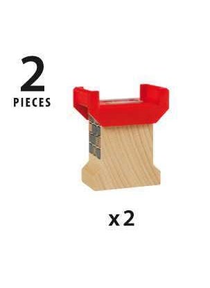 Brio Brio World 33254 - Super Supports - 2 Piece Wooden Railway Set | Enhances Creativity | Compatible with All Brio Train Sets | Sustainability Certified | Perfect for Kids Ages 3 and Up  - Image 5
