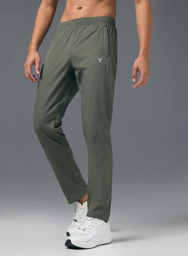 Technosport Technosport Men Solid Slim Fit Sports Track Pants