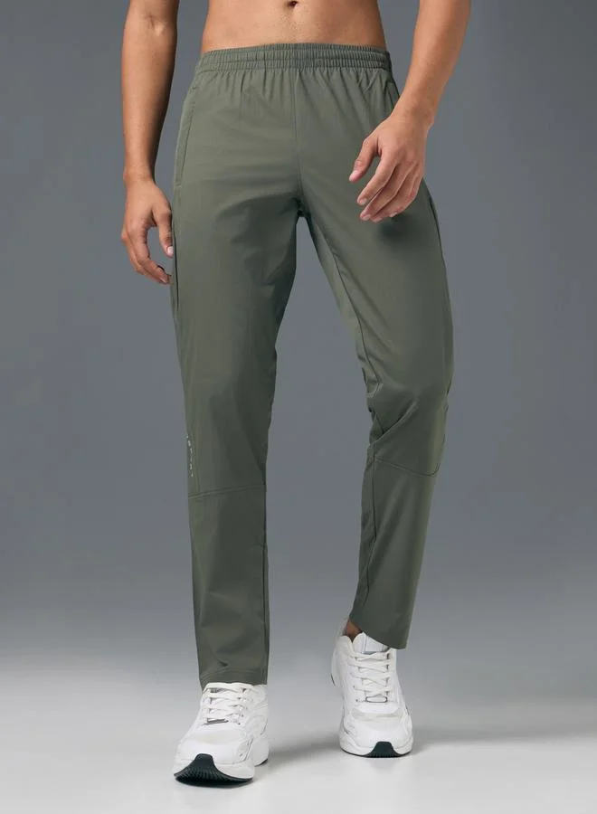 Technosport Men Solid Slim Fit Sports Track Pants