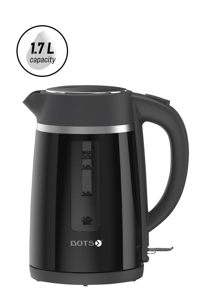 دوتس غلاية كهربائية من دوتس، سعة 1.7 لتر بقدرة 2200 واط مع مؤشر لمستوى الماء، غليان سريع، غلق تلقائي ومستشعر الغليان الجاف، مضاد للتكلس - Image 2