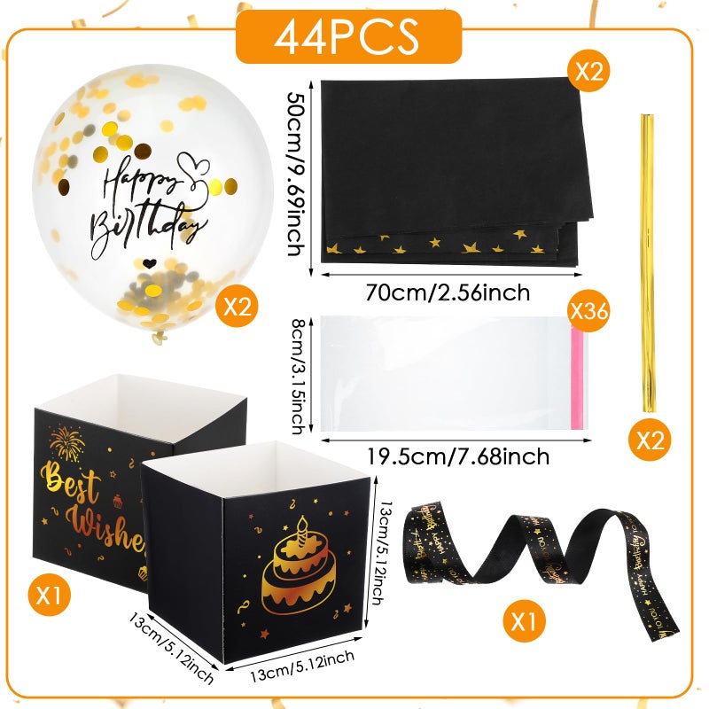 Telooco Birthday Money Pull Box, Funny Money Balloon Box for Cash Gift Birthday Happy Birthday Surprise Gifts Set for Women Men Best Friend Girlfriend Wife Sister - Image 2