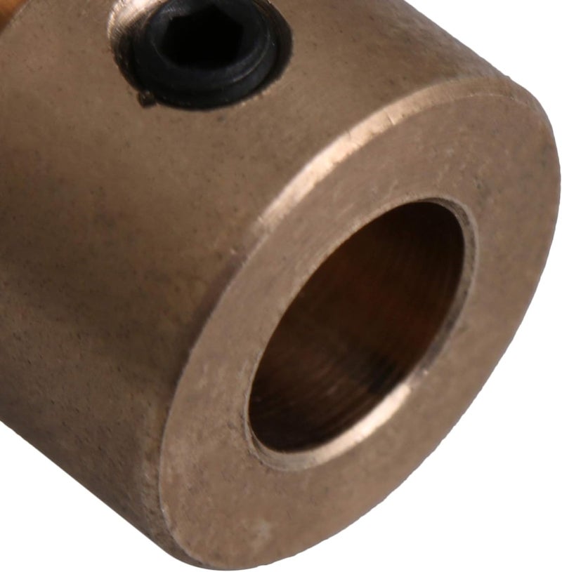 CNBTR 0.5 Modulus Brass Gear Shaft Set 6mm Hole Dia + 50T Brass Wheel Set 1:50 Reduction Ratio - Image 5