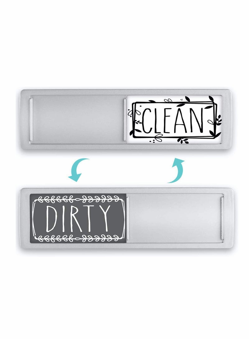 SYOSI Dishwasher Magnet Cleaning Dirty Sign, Indicator, Stylish Universal Kitchen Dishwasher Washing Refrigerator Magnet, With Stickers Suitable For Kitchen Organization And Storage（2PCS） - Image 1