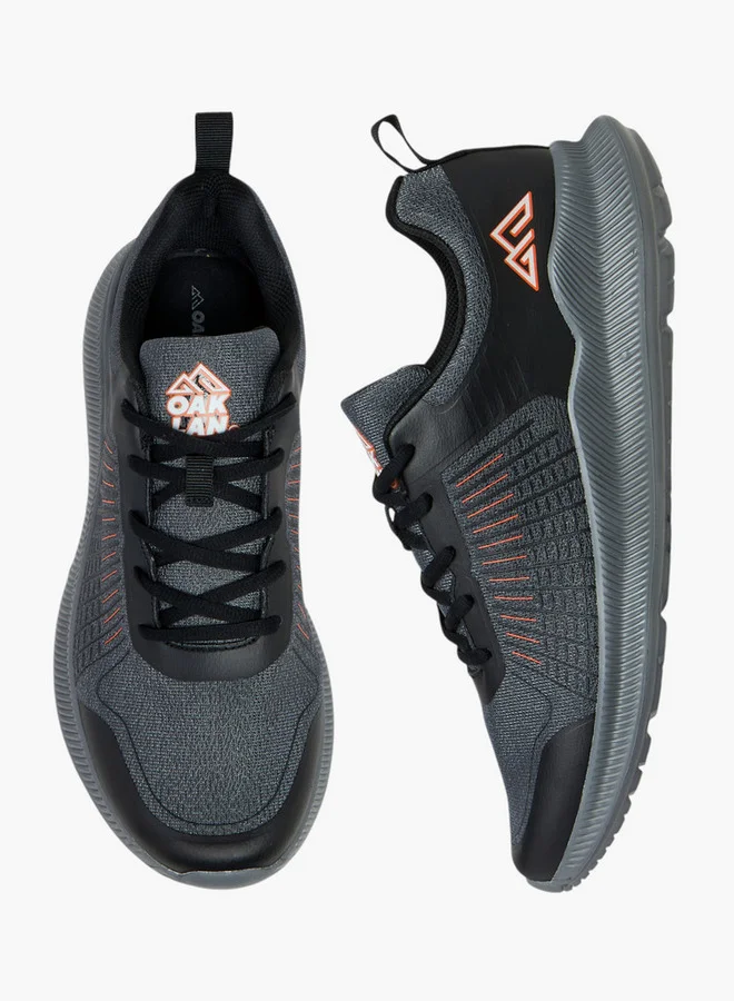 Oaklan by Shoexpress Panelled Lace-Up Sports Shoes