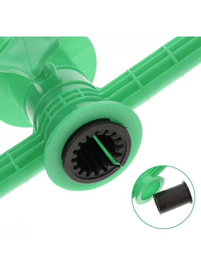 جيه زد اس حامل مرساة وعلم مظلة الشاطئ من JZS - حامل صنارة صيد، حامل علم للحديقة، وتد خارجي - بلاستيك شديد التحمل، مريح، قطعتان، أخضر، الطراز 1 - Image 4