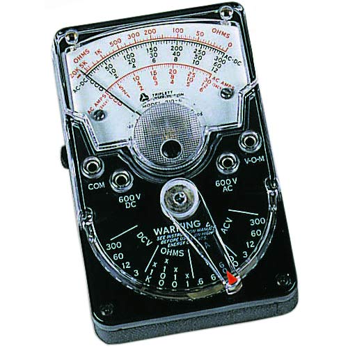 Triplett 3022 Model 310-C Hand-Sized Analog Multimeter with Polarity Reversing Switch - AC/DC Voltage, DC Current, Resistance - Image 2