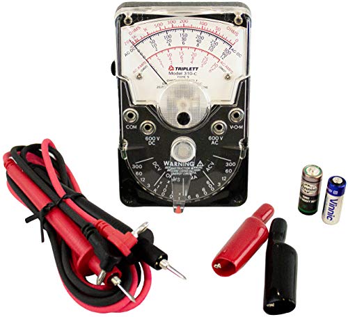 Triplett 3022 Model 310-C Hand-Sized Analog Multimeter with Polarity Reversing Switch - AC/DC Voltage, DC Current, Resistance - Image 3