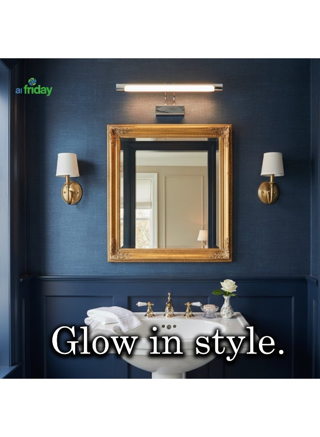 alfriday إضاءة حديثة للصورة والمرآة بتقنية LED من ALFRIDAY، كروم مصقول، 8 واط LED مدمج، 3000 كلفن دافئ - Image 3
