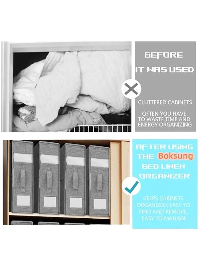 MIXDE Bed Sheet Organizer 2 Pack，closet Organizers And Storage，under Bed Storage，sheet Organizers And Storage，linen Closet Organizers And Storage，for Bedding, Blankets Cover Storage - Image 2