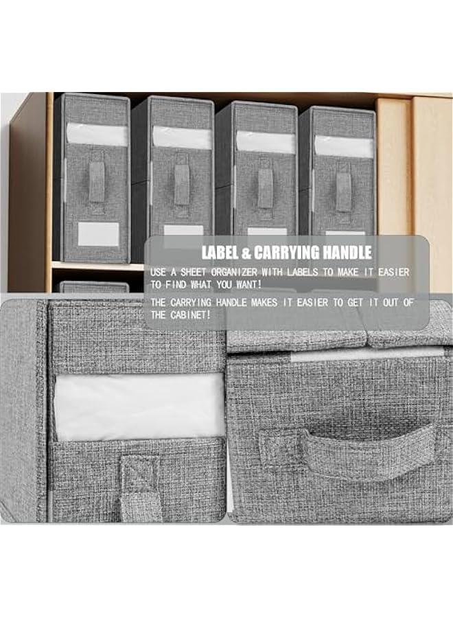 MIXDE Bed Sheet Organizer 2 Pack，closet Organizers And Storage，under Bed Storage，sheet Organizers And Storage，linen Closet Organizers And Storage，for Bedding, Blankets Cover Storage - Image 3