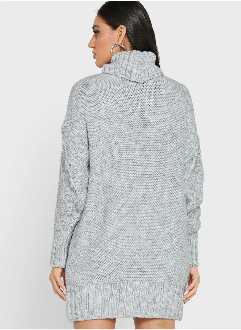 RIVER ISLAND Turtle Neck Longline Tunic