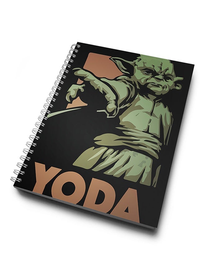 LOUD UNIVERSE Yoda Printed Spiral Hardcover Notebook - Image 1