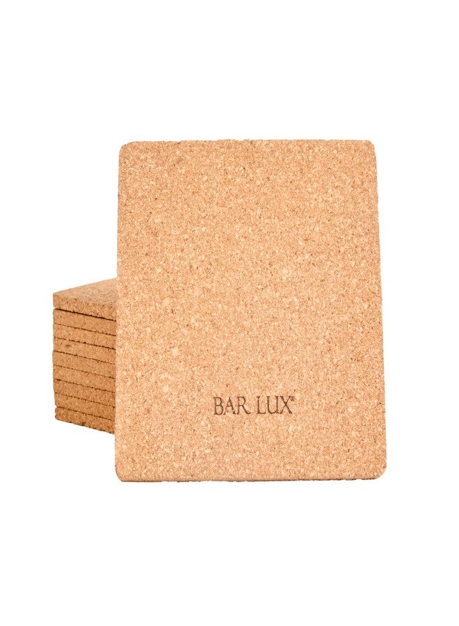 Restaurantware Cork Coasters 20 Pack of 4 x4 Hot and Cold Friendly Square Drink Coasters, Cork Coaster for Drinks, Absorbent Reusable BPA-Free Coaster for Bar and Beer with Natural Finish - Image 2