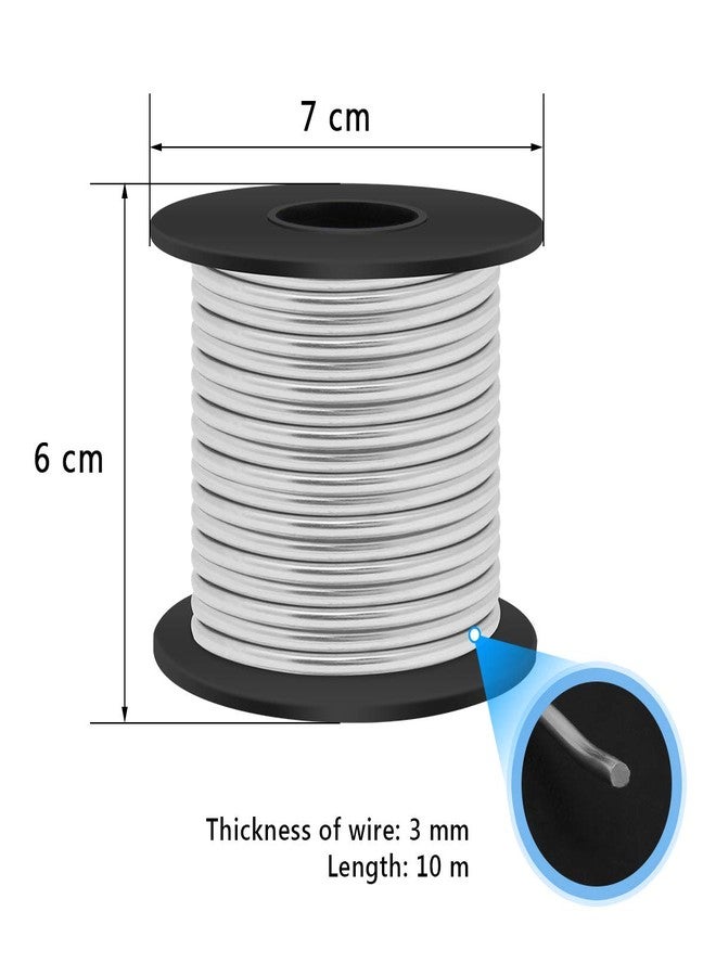 Luxiv Aluminum Craft Wire 8 Gauge 12 Gauge 18 Gauge, Luxiv 1mm 2mm 13mm Aluminum Wire for Crafting Line Soft DIY Metal Craft Art Line - Image 2