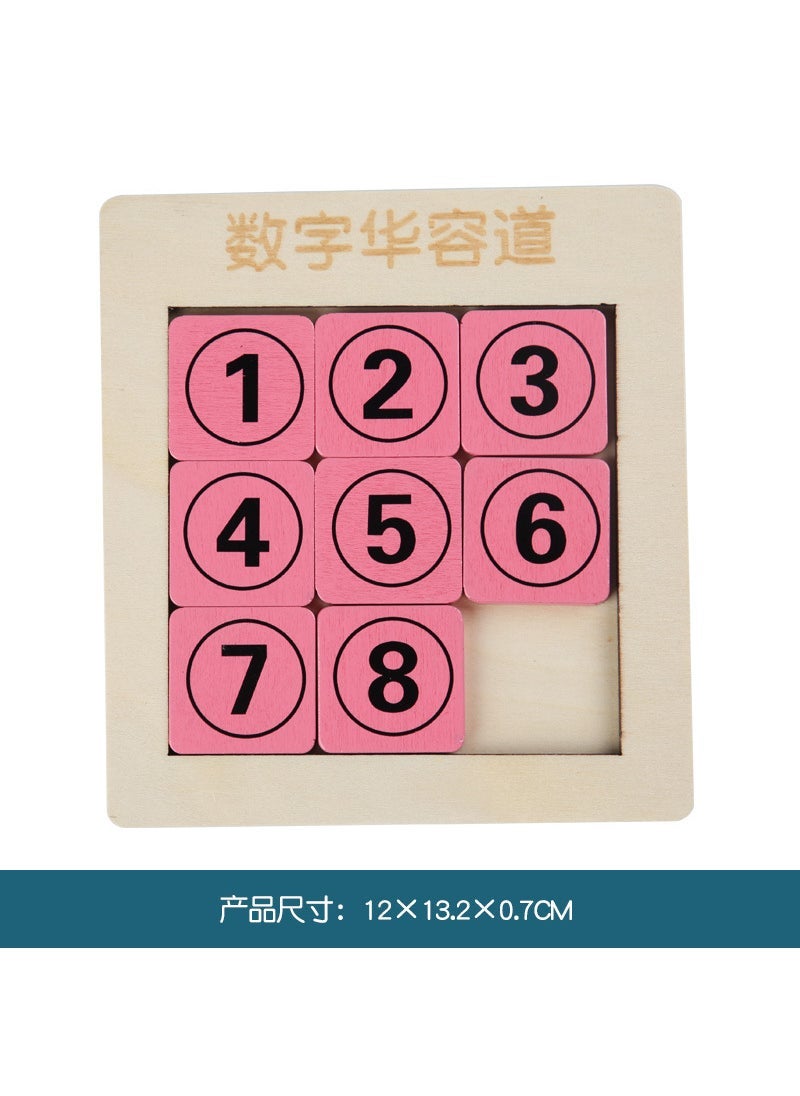 Magnetic Three Kingdoms Puzzle Board Traditional Chinese Intellectual Childrens Toy The foundation with black characters huarong road 