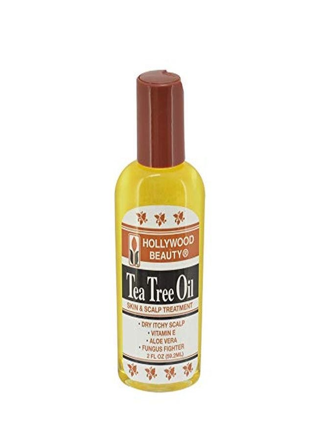 Hollywood Beauty Hollywood Skin Scalp Trtmnt T Tree Oil 2 Oz, Pack Of 2  - Image 1