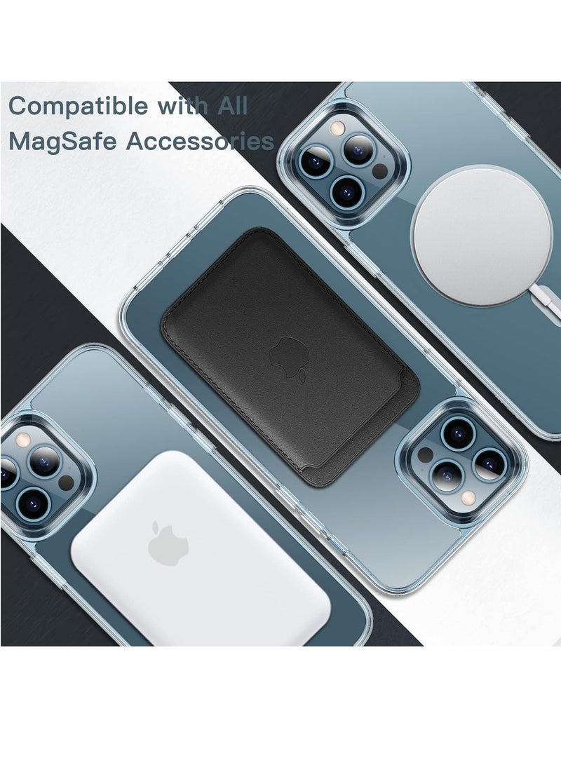 MIGOFAST Magnetic Clear Back Designed for iPhone 12 Pro Max Clear Phone Case Compatible with Magsafe, Slim Protective Cover - Image 4