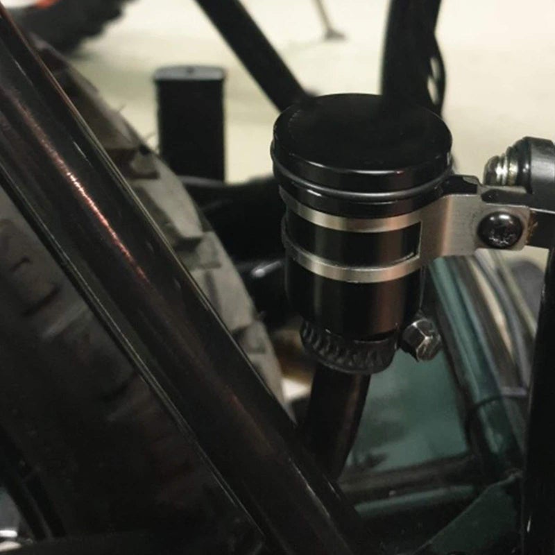 YIMOTO Motorcycle Brake Fluid Reservoir CNC Aluminum Front or Rear Oil Cup for S1000RR S1000R S1000XR R1200RS F650 F650GS F700GS F800GS R1200RT R1200GS for TMAX 500 TMAX 530 (Blue) - Image 4