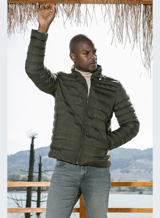 Buratti  Buratti Stand Collar Zip-Up Pocket Slim Fit Puffer Jacket Men's JACKET 649002 for Men | Best Price UAE