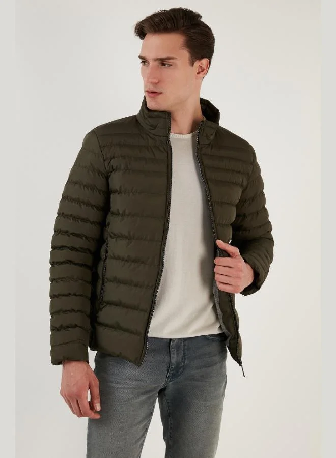 Buratti  Buratti Stand Collar Zip-Up Pocket Slim Fit Puffer Jacket Men's JACKET 649002 for Men | Best Price UAE