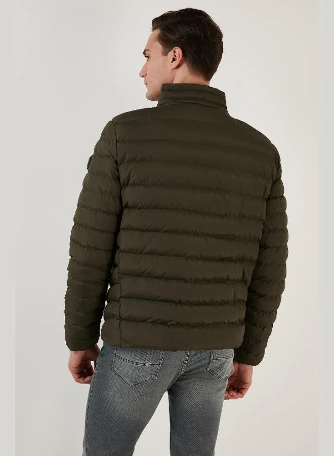 Buratti  Buratti Stand Collar Zip-Up Pocket Slim Fit Puffer Jacket Men's JACKET 649002 for Men | Best Price UAE