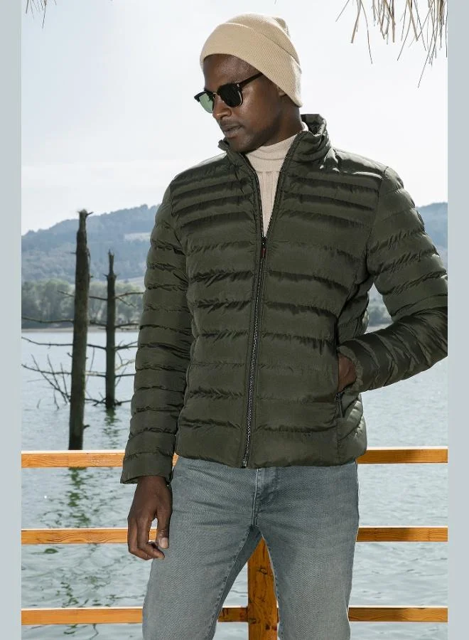 Buratti Stand Collar Zip-Up Pocket Slim Fit Puffer Jacket Men's JACKET 649002