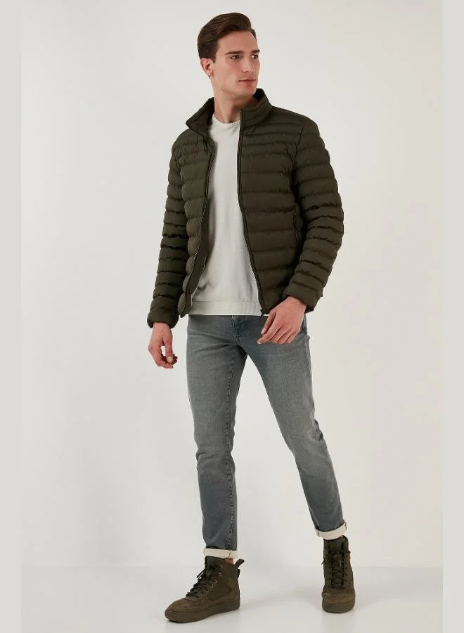 Buratti  Buratti Stand Collar Zip-Up Pocket Slim Fit Puffer Jacket Men's JACKET 649002 for Men | Best Price UAE