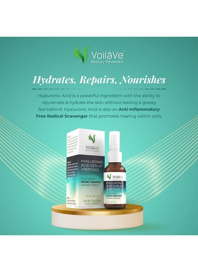 voilave - Hyaluronic Acid Serum For Face Anti Wrinkle & Anti Aging Facial Serum For Soft Skin Hydrating Face Serum For Acne & Dark Spots Facial Serum For Dry Skin As Seen On Tv 1 Oz - Image 1