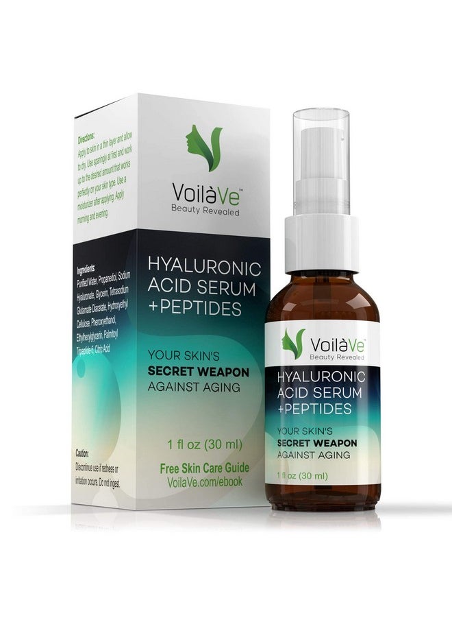 voilave - Hyaluronic Acid Serum For Face Anti Wrinkle & Anti Aging Facial Serum For Soft Skin Hydrating Face Serum For Acne & Dark Spots Facial Serum For Dry Skin As Seen On Tv 1 Oz - Image 1