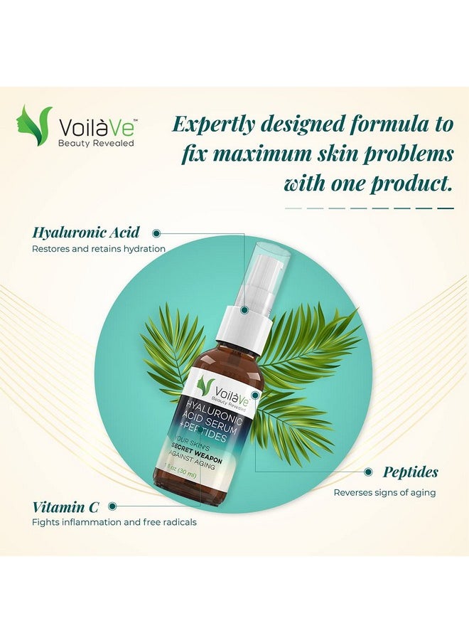 voilave - Hyaluronic Acid Serum For Face Anti Wrinkle & Anti Aging Facial Serum For Soft Skin Hydrating Face Serum For Acne & Dark Spots Facial Serum For Dry Skin As Seen On Tv 1 Oz - Image 1