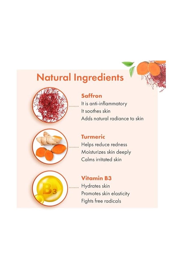 Good Vibes Good Vibes Ubtan Insta Glow Face Serum Rejuvenate Skin Moisturize Brightening & Nourishing Skin Serum For All Skin Types Vegan With Turmeric, Saffron, Vitamin B3 - No Parabens, Sulphates & Mineral Oil  - Image 4
