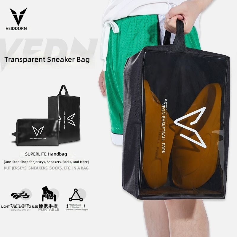 VEIDOORN Sports Shoe Bag - Portable Waterproof Storage for Sneakers, Basketball Shoes, Fitness Gear, Travel & Swimming - Image 2