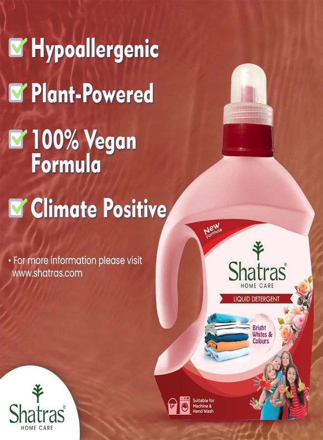Shatras 1liter Front Load Laundry Liquid Detergent || Natural Formula for Tough Stain Removal & Fabric Care || Concentrated Laundry Detergent - Image 2