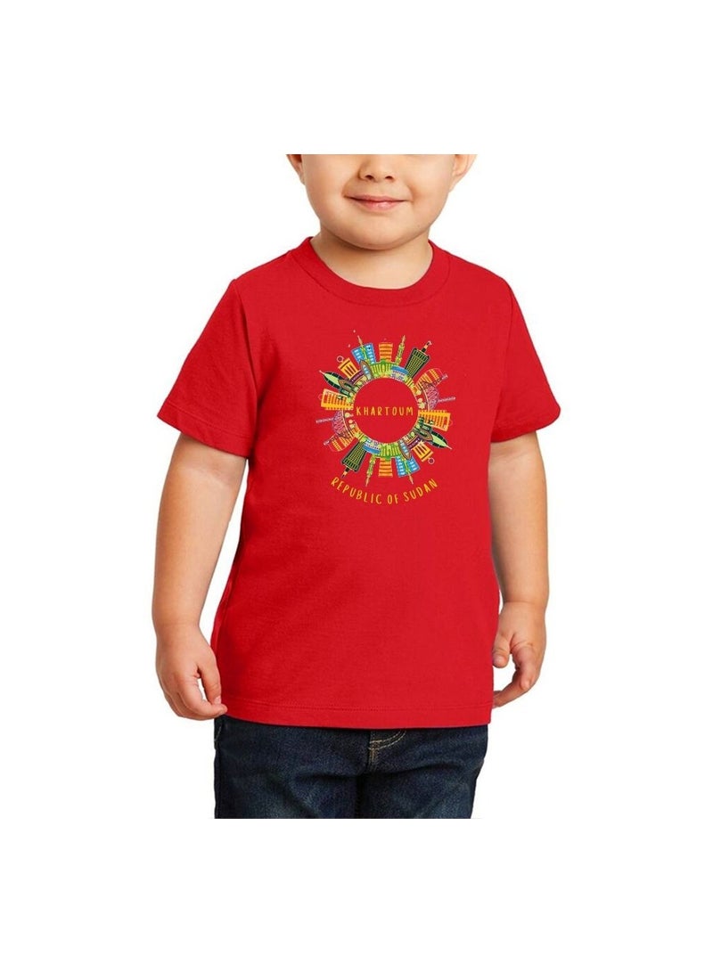 Sudan Kids T-shirts For Boys-Cotton T-Shirts With Round Neck And Short Sleeves Tshirts–Casual Wear Tshirt For Everyday Use,Sports Or Playtime - Image 1