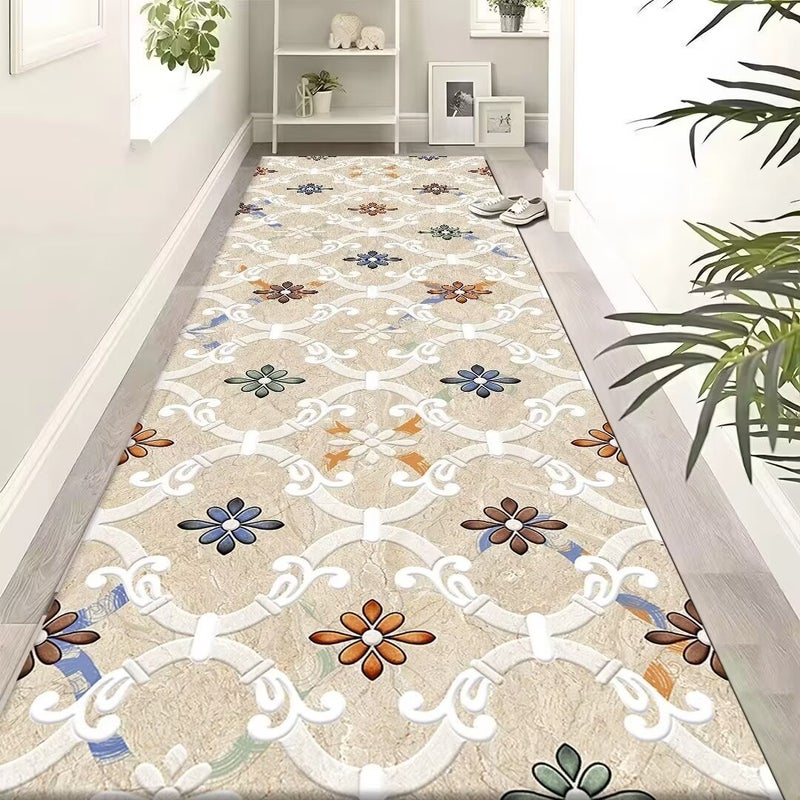 Wholesale Crystal Velvet Corridor Rug - Long Strip, Customizable for Hotels & Homes