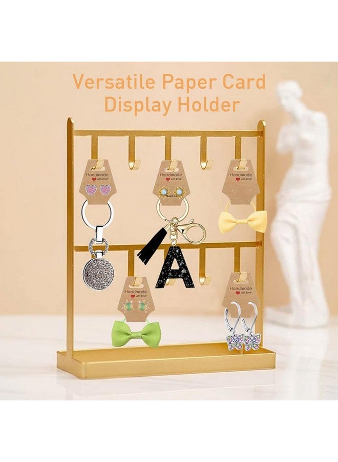 HASTHIP HASTHIP® 200Pcs Paper Card Holder Jewelries Display Paper Holders for DIY Jewelries Self Adhesive Jewelry Holder with Handle Handmade DIY Business Packing Supplies for Scrunchies, Necklace Bracelets  - Image 4