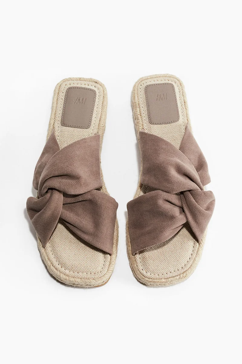 H&M Twist-detail espadrille sandals