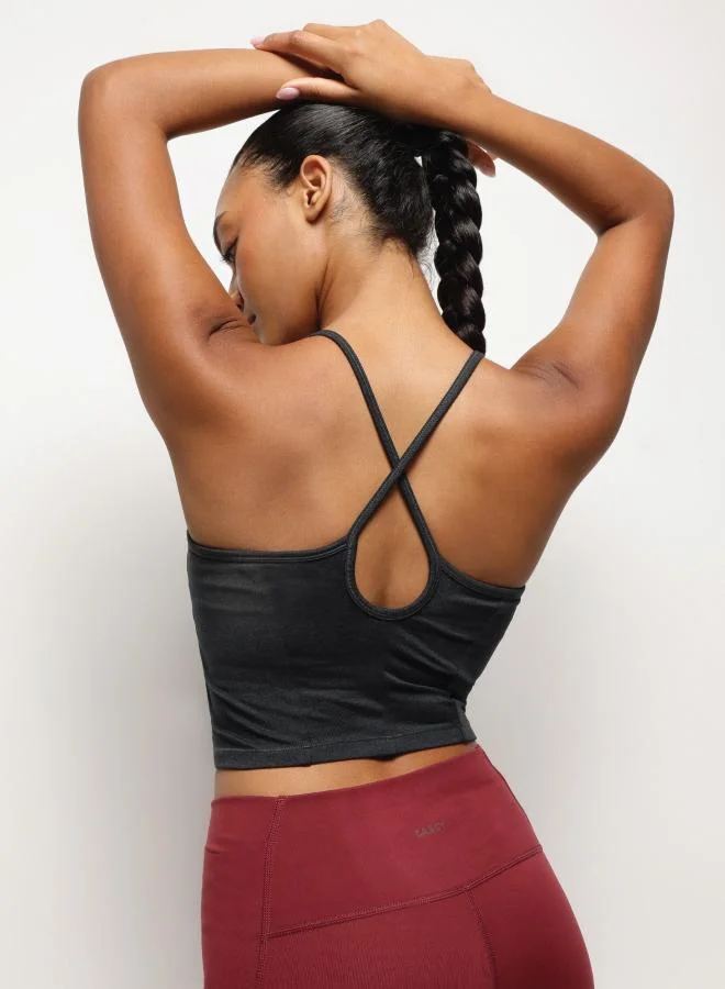 ZAECY  Criss-Cross Bra Camisole – Night Empyrean Black for Women | Best Price UAE