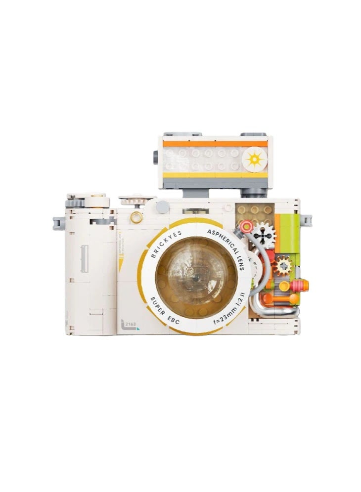 general Building block mechanical double-headed ancient camera assembly handmade hand-made children's toy model decoration gift - Image 4