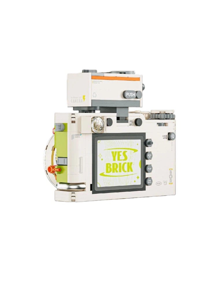 general Building block mechanical double-headed ancient camera assembly handmade hand-made children's toy model decoration gift - Image 3